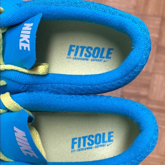 2012 Nike Flex Run Fitsole Turquoise Volt White Running Sneakers - Picture 16 of 16